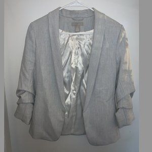 Boyfriend Fit Grey Blazer - Size 2